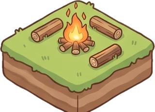 Campfire island block