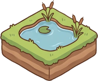 Lily Pond island block