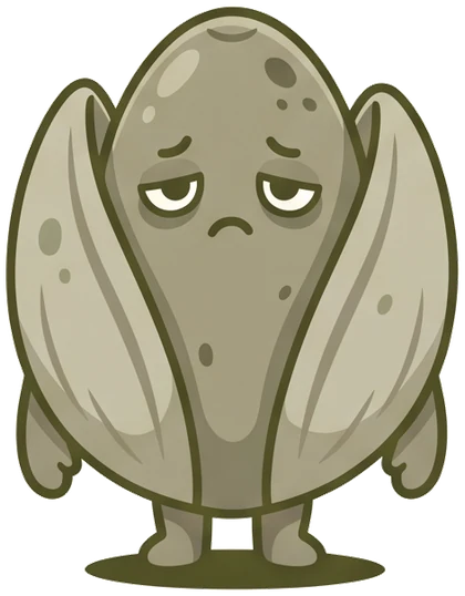 The Brainripe buddy, gray and rotten after too much doomscrolling